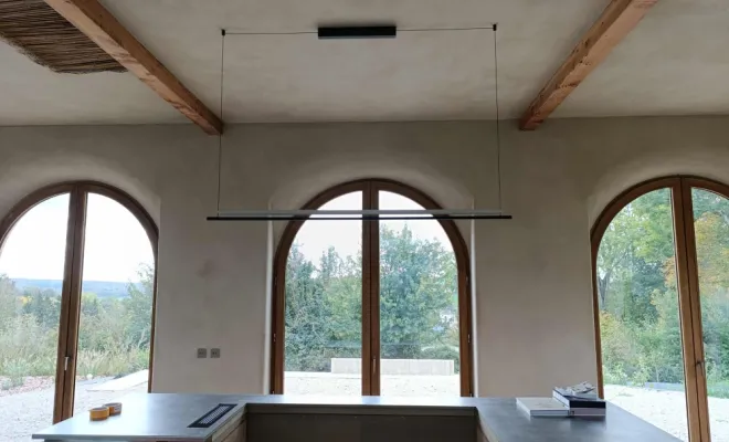 Pose d'un lustre à BUIRE AU BOIS, Abbeville, ISOPLALEC